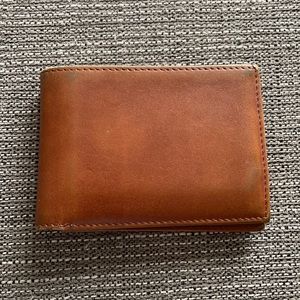 Nordstrom Men’s brown leather bifold wallet